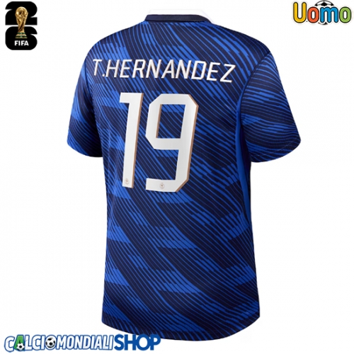 Maglie da calcio Francia Theo Hernandez #19 Prima Maglia Mondiali 2026  Manica Corta